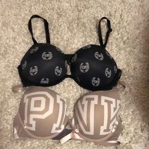 Victoria’s Secret Pink push up bras bundle